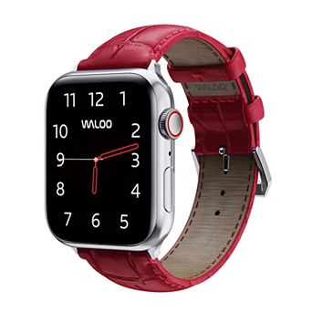 Waloo Crocodile Texture Leather Replacement Band for Apple Watch