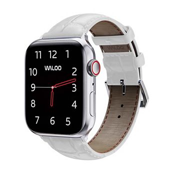 Waloo Crocodile Texture Leather Replacement Band for Apple Watch