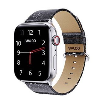 Waloo Shiny Brilliance Leather Replacement Band for Apple Watch