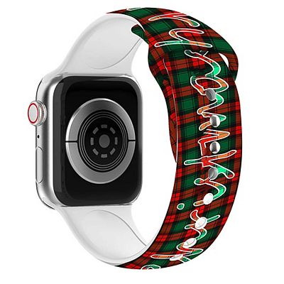 Waloo Christmas/Holiday Fun Silicone Sport Replacement Band for