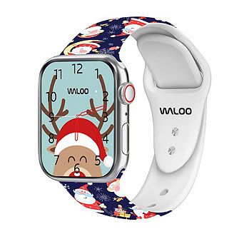 Waloo Christmas/Holiday Fun Silicone Sport Replacement Band for Apple Watch