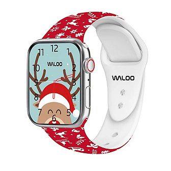 Waloo Christmas/Holiday Fun Silicone Sport Replacement Band for Apple Watch