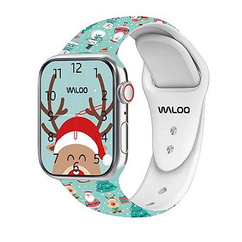 Waloo Christmas/Holiday Fun Silicone Sport Replacement Band for Apple Watch