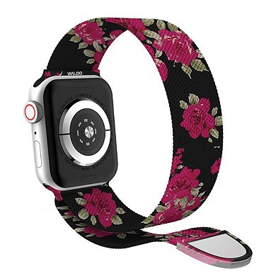 Waloo Floral Magnetic Mesh Replacement Band for Apple Watch