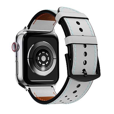 Waloo Breathable Leather Replacement Band for Apple Watch