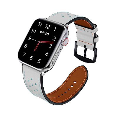 Waloo Breathable Leather Replacement Band for Apple Watch