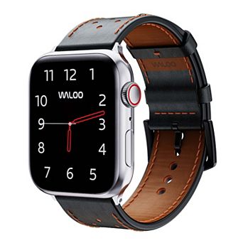 Waloo Breathable Leather Replacement Band for Apple Watch