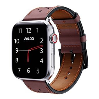 Waloo Breathable Leather Replacement Band for Apple Watch