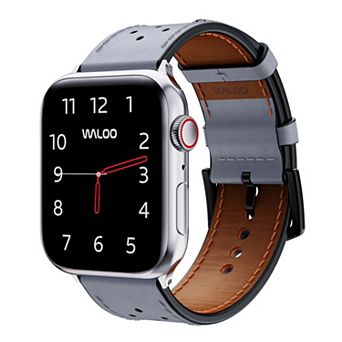 Waloo Breathable Leather Replacement Band for Apple Watch