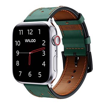 Waloo Breathable Leather Replacement Band for Apple Watch