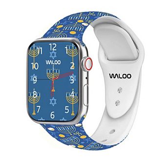 Waloo Hanukkah/Holiday Fun Silicone Sport Replacement Band for Apple Watch