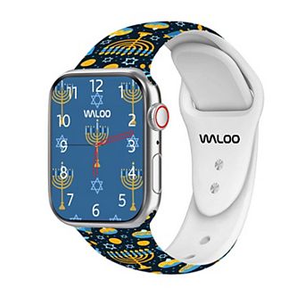 Waloo Hanukkah/Holiday Fun Silicone Sport Replacement Band for Apple Watch