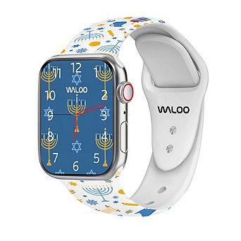 Waloo Hanukkah/Holiday Fun Silicone Sport Replacement Band for Apple Watch