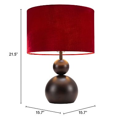 Shobu Table Lamp Red