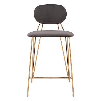 Georges Counter Stool (Set of 2) & Gold