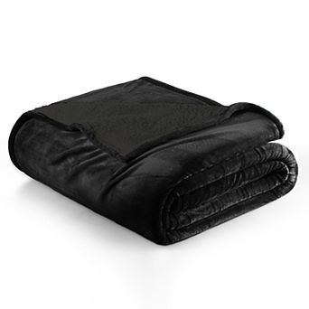 Reversible Velvet Plush Sherpa Bed Blanket