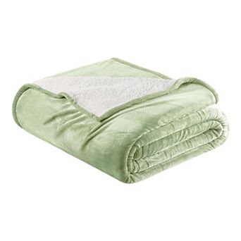Reversible Velvet Plush Sherpa Bed Blanket