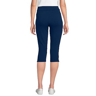 Women's Lands' End Starfish High Rise Pintuck Capri Pants