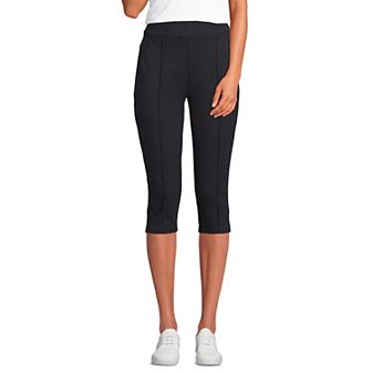 Women's Lands' End Starfish High Rise Pintuck Capri Pants
