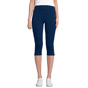 Petite Lands' End Starfish High Rise Pintuck Capri Pants