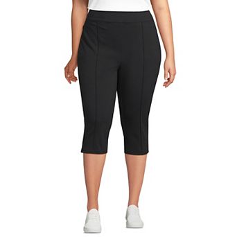 Plus Size Lands' End Starfish High Rise Pintuck Capri Pants