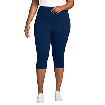 Plus Size Lands' End Starfish High Rise Pintuck Capri Pants