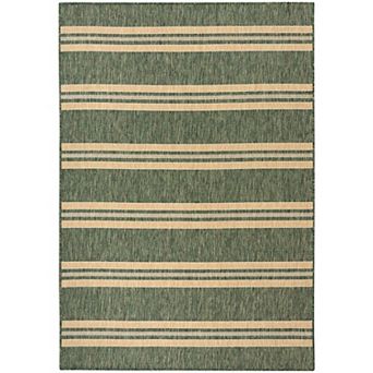 Nourison Horizon Indoor/Outdoor Modern Stripes Flatweave Area Rug