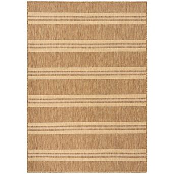 Nourison Horizon Indoor/Outdoor Modern Stripes Flatweave Area Rug