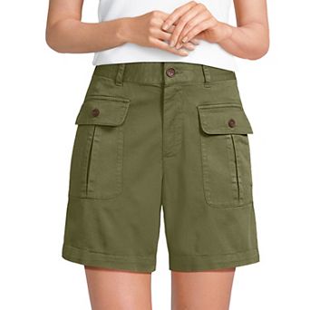 Women's Lands' End Cool Fade High-Rise 7-Inch Cargo Short