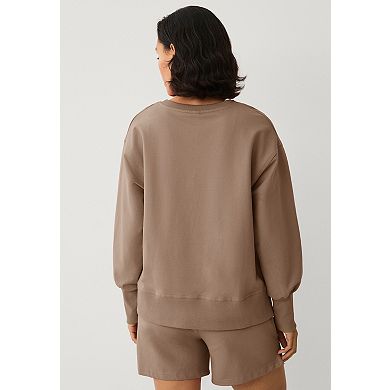 ellos Plus Size French Terry Crewneck Sweatshirt