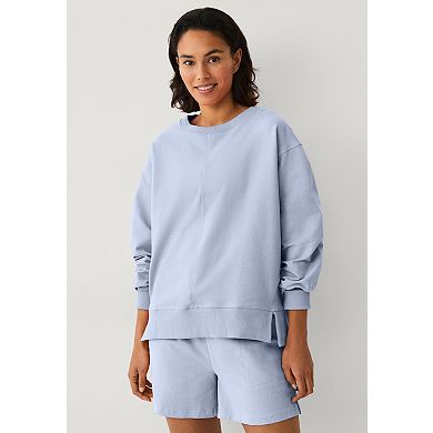 ellos Plus Size French Terry Crewneck Sweatshirt