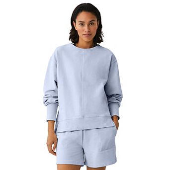 ellos Plus Size French Terry Crewneck Sweatshirt