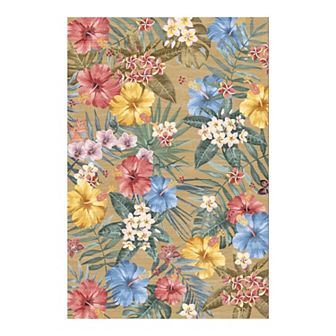 Living room Rug Washable Area Rug Non Slip Low Pile Boho Floral Carpet for Bedroom