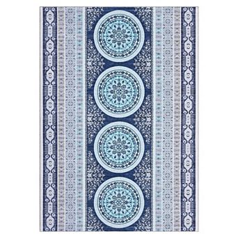 Garvee Traditional Geometric Area Rug Machine Washable Non Slip Rugs for Living Room Bedroom