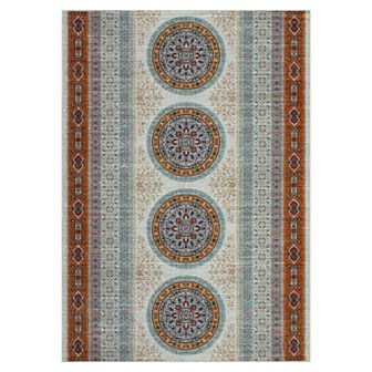 Garvee Traditional Geometric Area Rug Machine Washable Non Slip Rugs for Living Room Bedroom