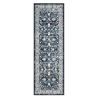 Vintage Living Room Non Slip Area Rug Traditional Indoor Bedroom Floral Accent Throw Carpet