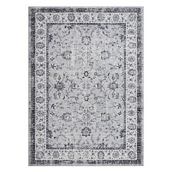 Vintage Living Room Non Slip Area Rug Traditional Indoor Bedroom Floral Accent Throw Carpet