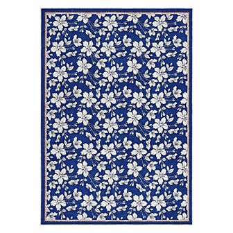 Bedroom Living Room Floral Area Rugs Boho Style Washable Low Pile Non Slip Nursery Indoor Carpet