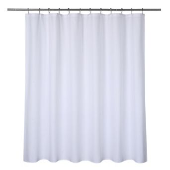 Garvee Waterproof Microfiber Shower Curtain with Embossed Dot Pattern & Eyelet Top