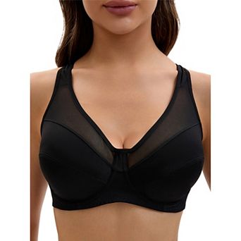 Women's Mesh Adjustable Strap Underwire Soft Bras
