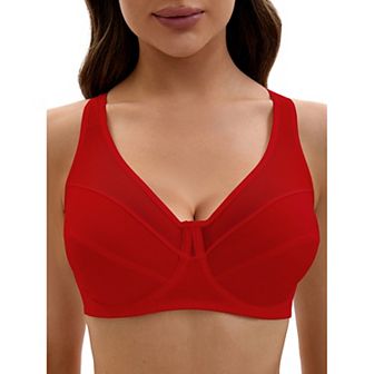 Women's Mesh Adjustable Strap Underwire Soft Bras