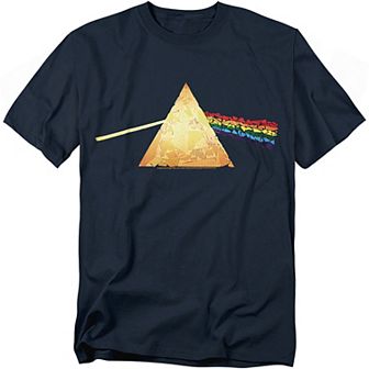 Big & Tall Pink Floyd Broken Glass Prism Graphic Tee