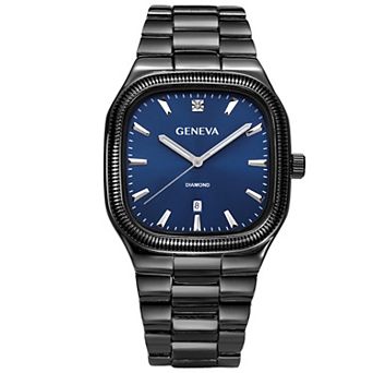 Geneva Men's Diamond Dial Bracelet Watch
