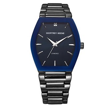 Geoffrey Beene Men's Diamond Tonneau Bracelet Watch