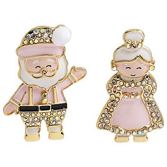 LC Lauren Conrad Holiday Mr. & Mrs. Claus Stud Earrings