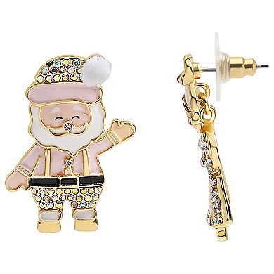 LC Lauren Conrad Holiday Mr. & Mrs. Claus Stud Earrings