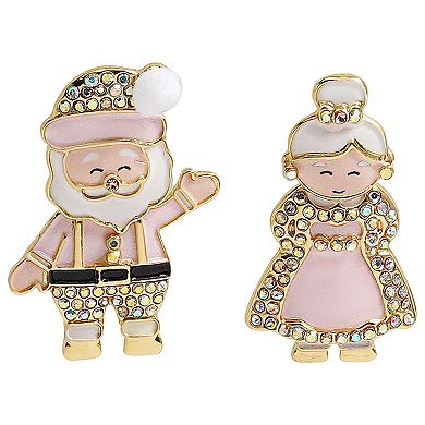 LC Lauren Conrad Holiday Mr. & Mrs. Claus Stud Earrings