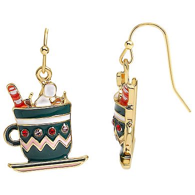 LC Lauren Conrad Gold-Tone Hot Cocoa Drop Earrings