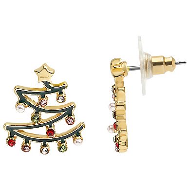 LC Lauren Conrad Christmas Tree Earrings