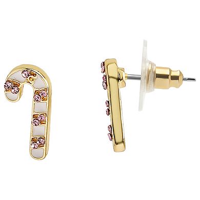 LC Lauren Conrad 3-Pair Gold-Tone Christmas Icons Post Earring Set